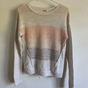 peachy sweater